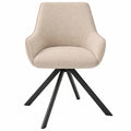 Lot de 6 chaises avec accoudoirs pivotantes à 360° pour salle à manger