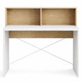 Table d'ordinateur avec rangements ouverts pour petits espaces