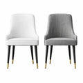 Ensemble de 2 chaises confortables en cuir pour salle à manger