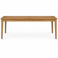 Grande table à manger extensible pour 8 personnes en bois d'acacia