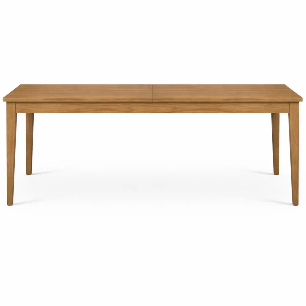 Grande table à manger extensible pour 8 personnes en bois d'acacia